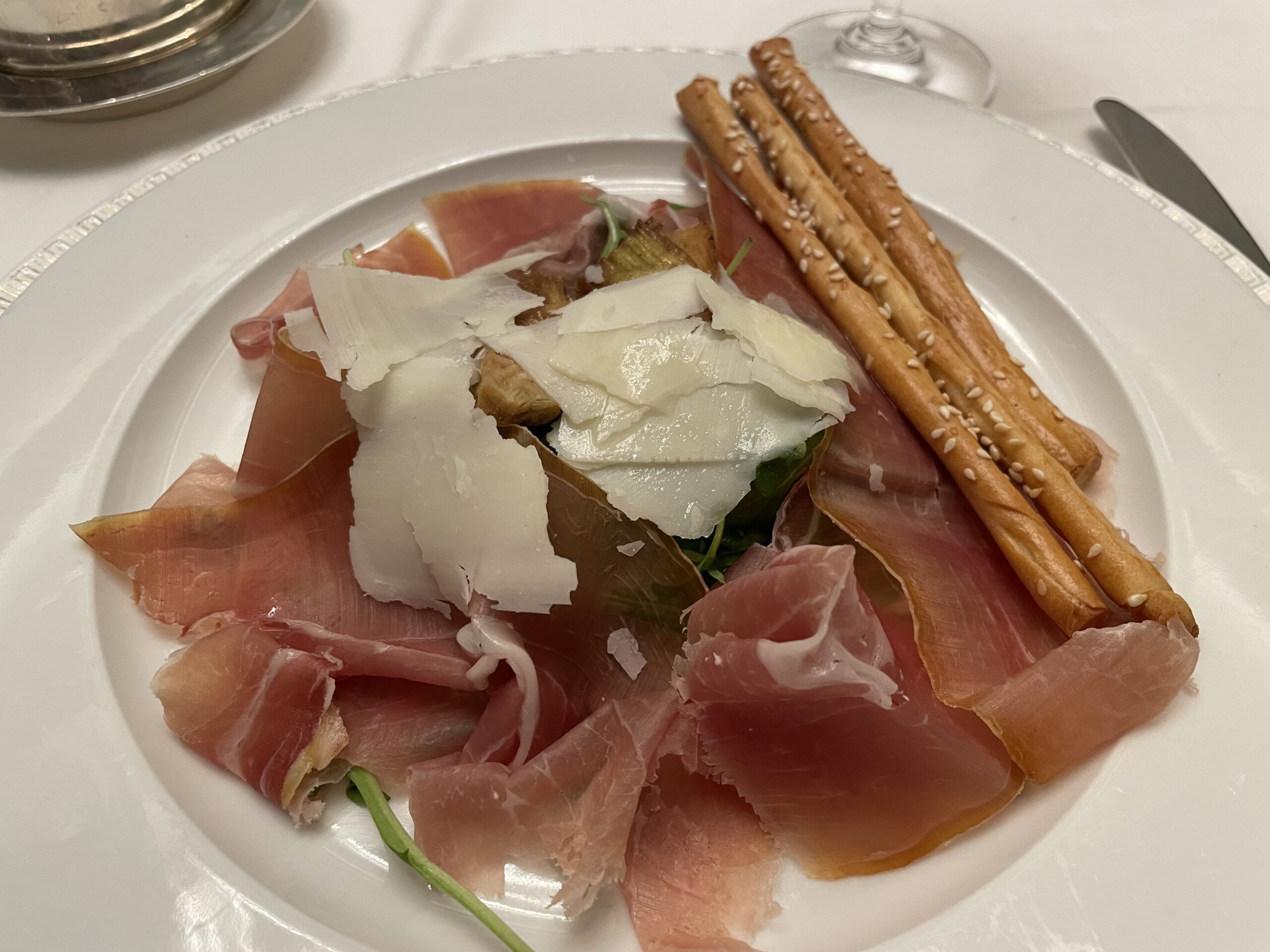 Parma Ham–on the menu every night