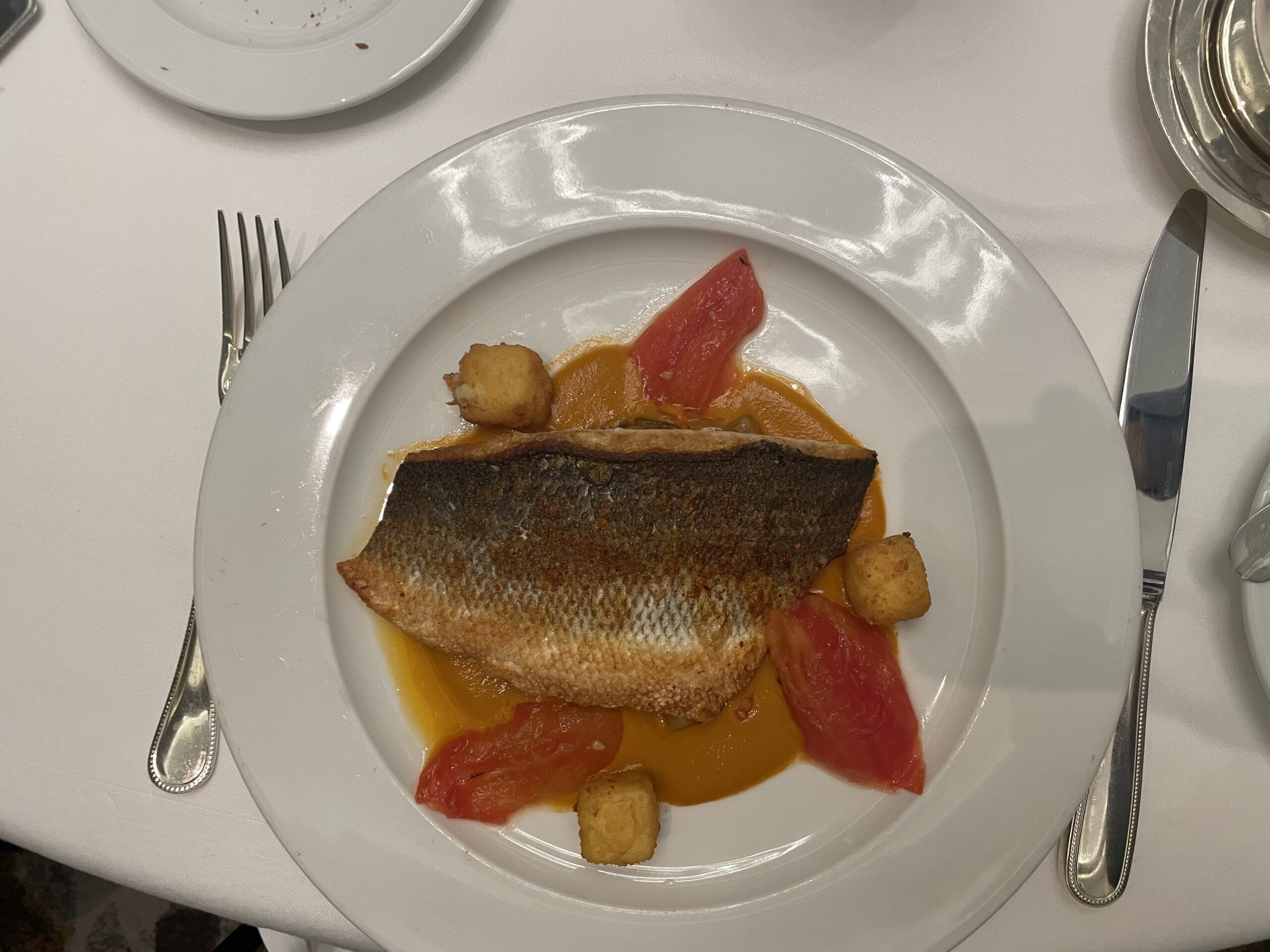 Sea Bass that Kathleen said tasted "FISHY!"