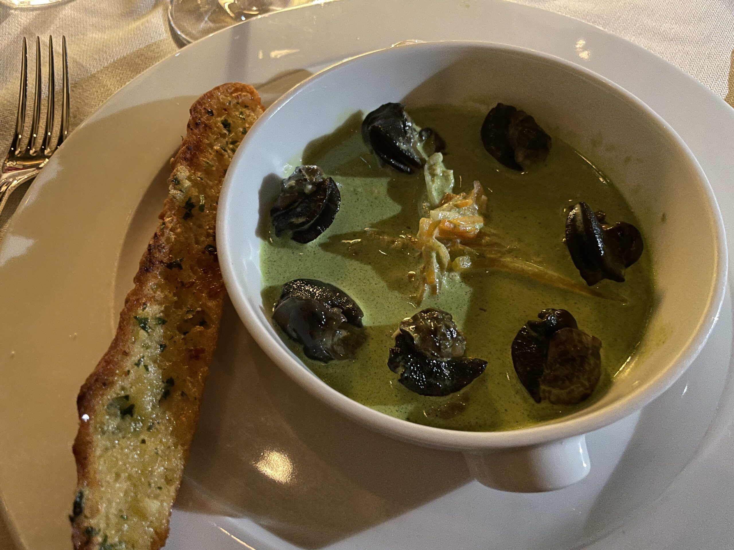 My escargot. They were pretty good.