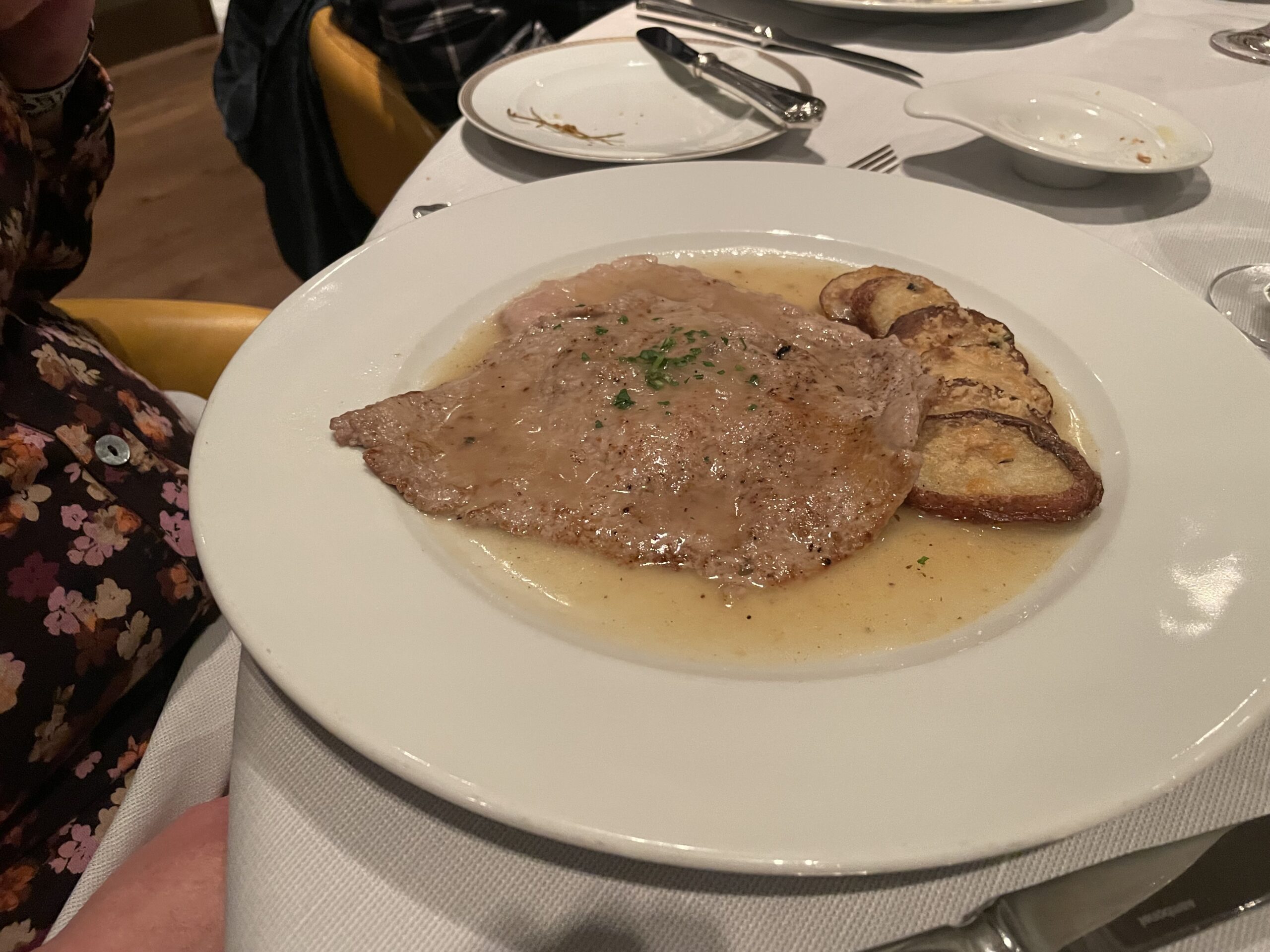 Kathleen's veal. So much of it.