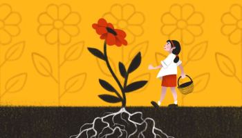 Girl growing her business