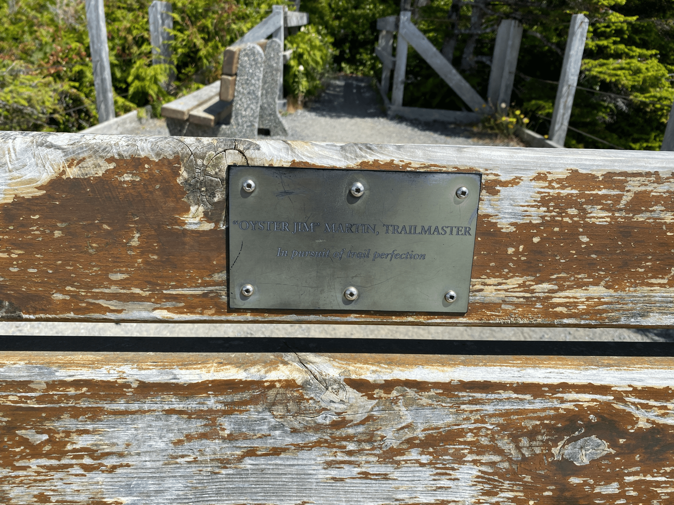 'Oyster' Jim's plaque