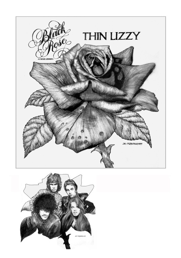 BLACK ROSE Pencil – Jim FitzPatrick