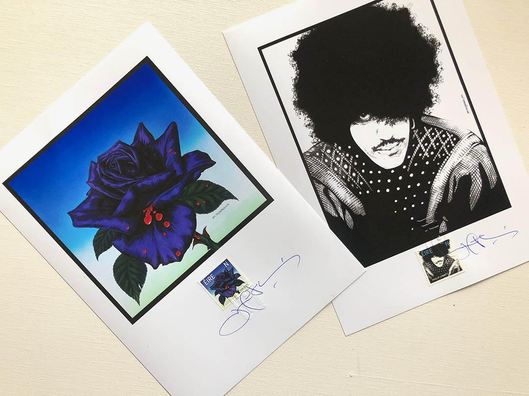 50th ANNIVERSARY THIN LIZZY SINGLE STAMP SETS – Jim FitzPatrick