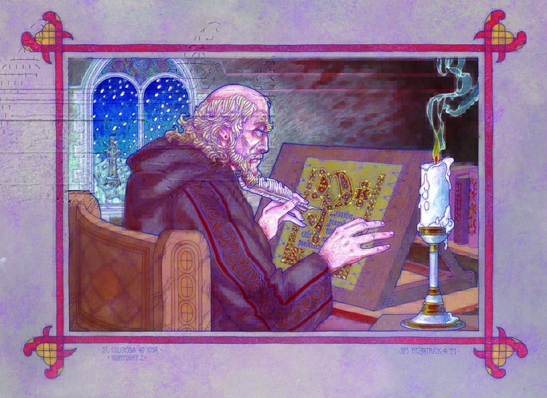 Columba in Iona – Jim FitzPatrick