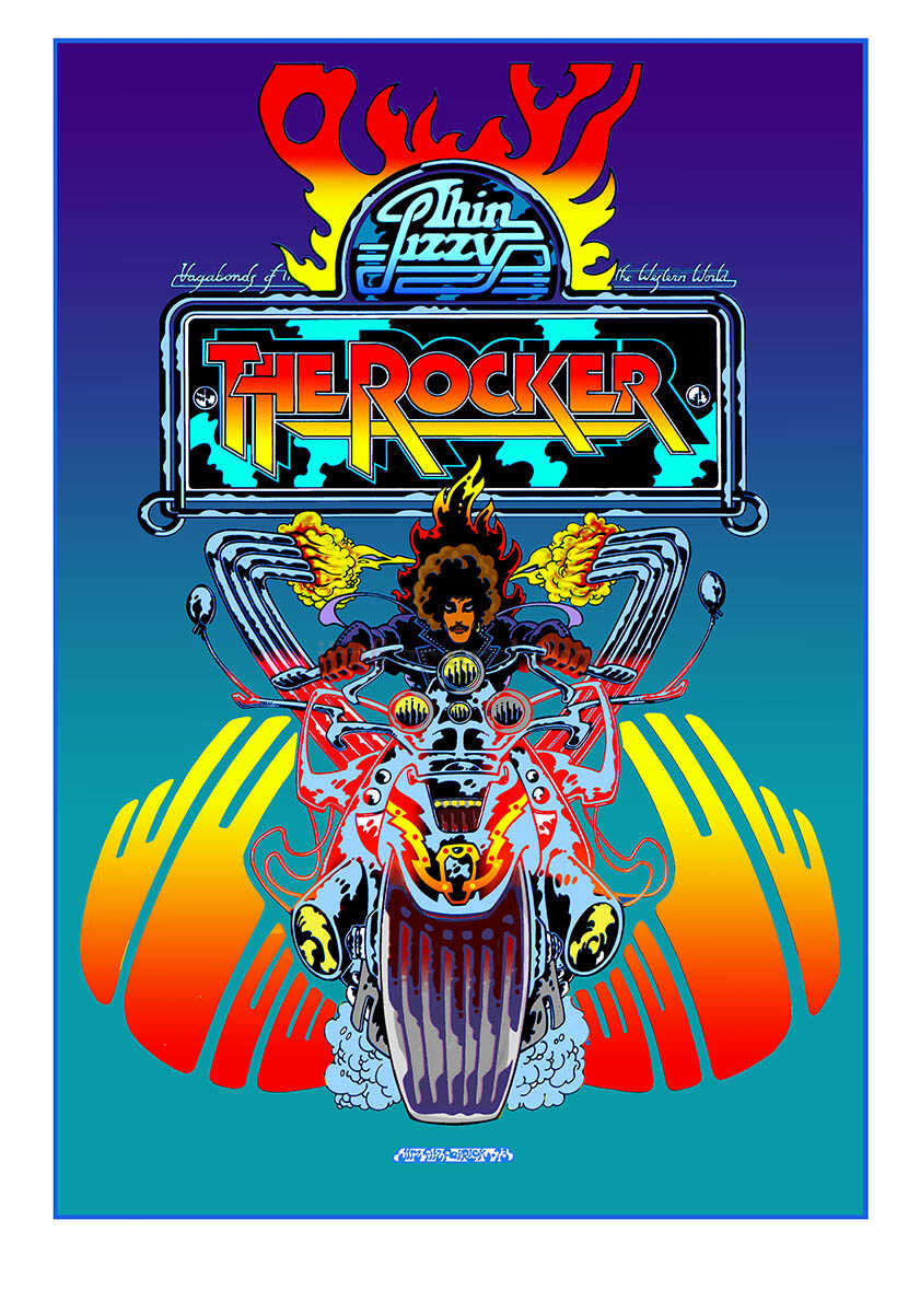 【貴重】シン・リジィ A1サイズポスター 貴重】シン・リジィ A1サイズポスター THIN LIZZYの名盤ライヴ「LIVE