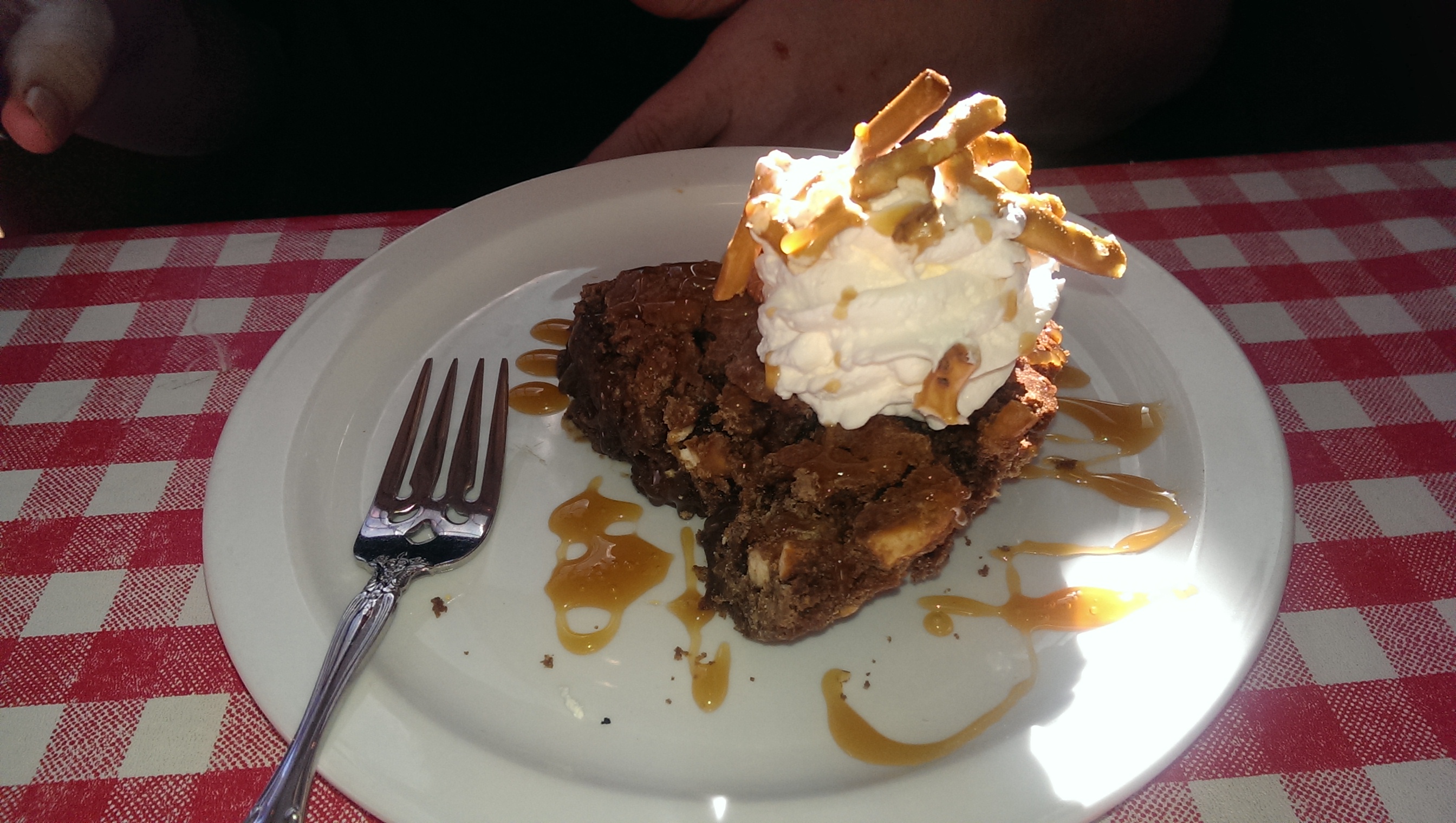 Sweet and Salty Fudge pie.