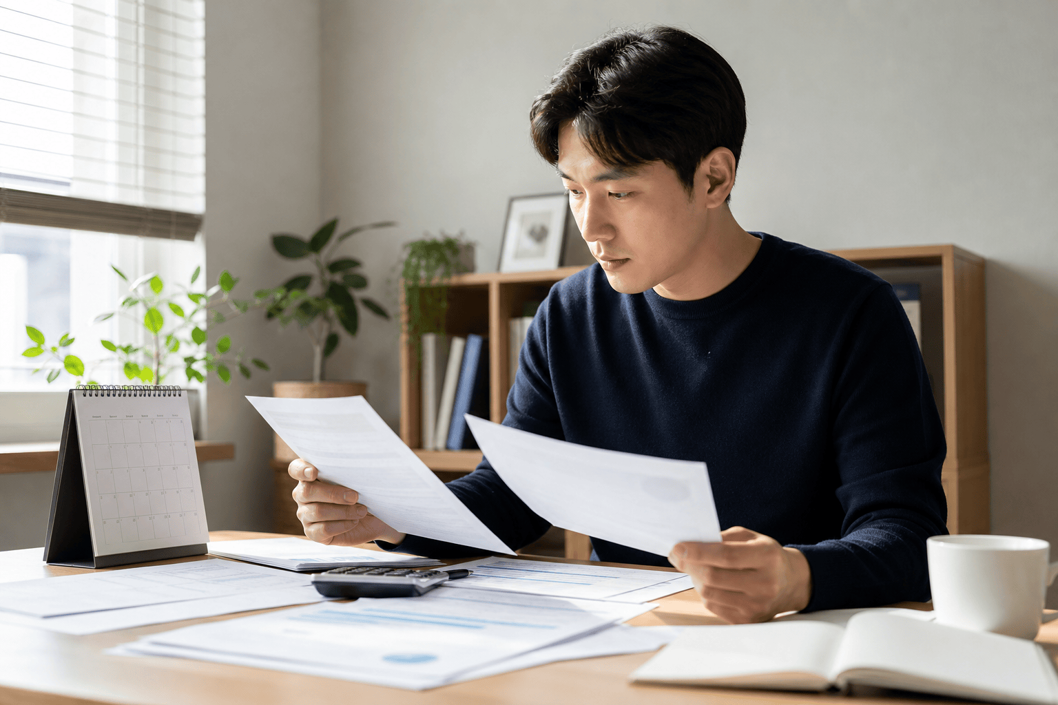 민영주택 청약 1순위 조건을 확인하는 모습