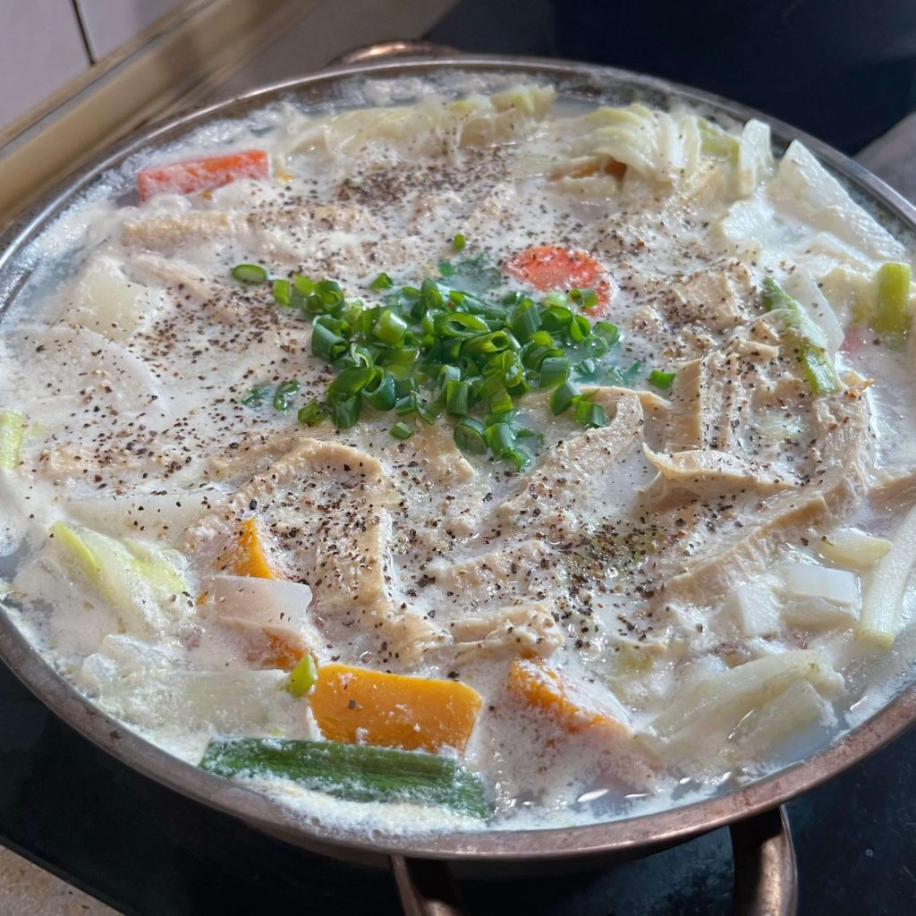 哈佛蔬菜魚片味噌豆乳鍋