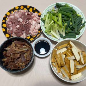 客家小炒材料