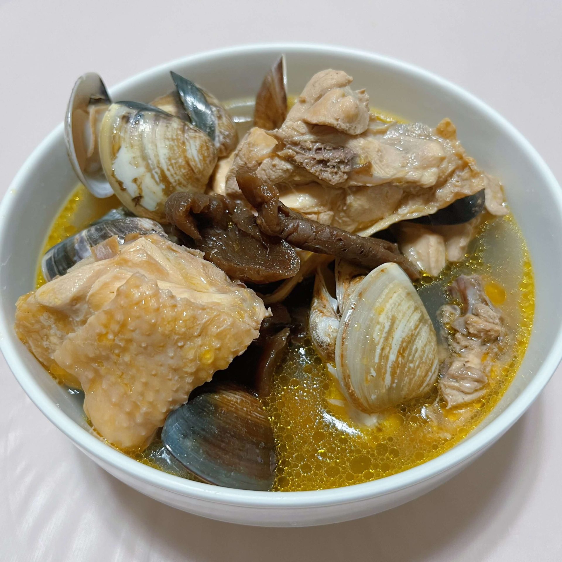 蛤蜊菜脯雞湯