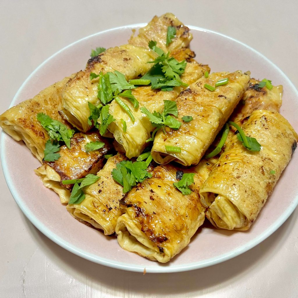 剝皮辣椒豆皮卷