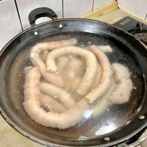 將糯米腸煮熟