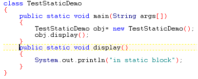 static Block Static Method Static Variable