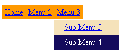 Pure CSS based menu