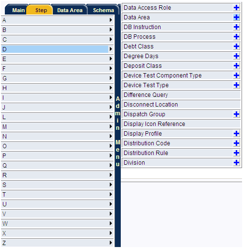 Admin Menu in CC&B / ORMB / Oracle Utility