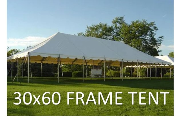 30x60 Commercial Frame Tent Rental