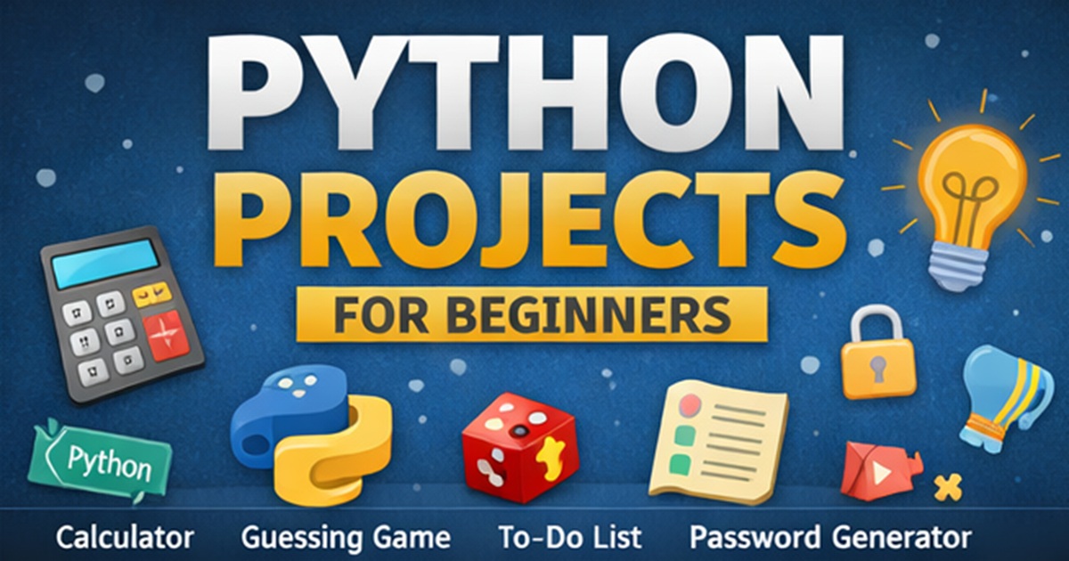 Python projects for beginners with practical coding examples