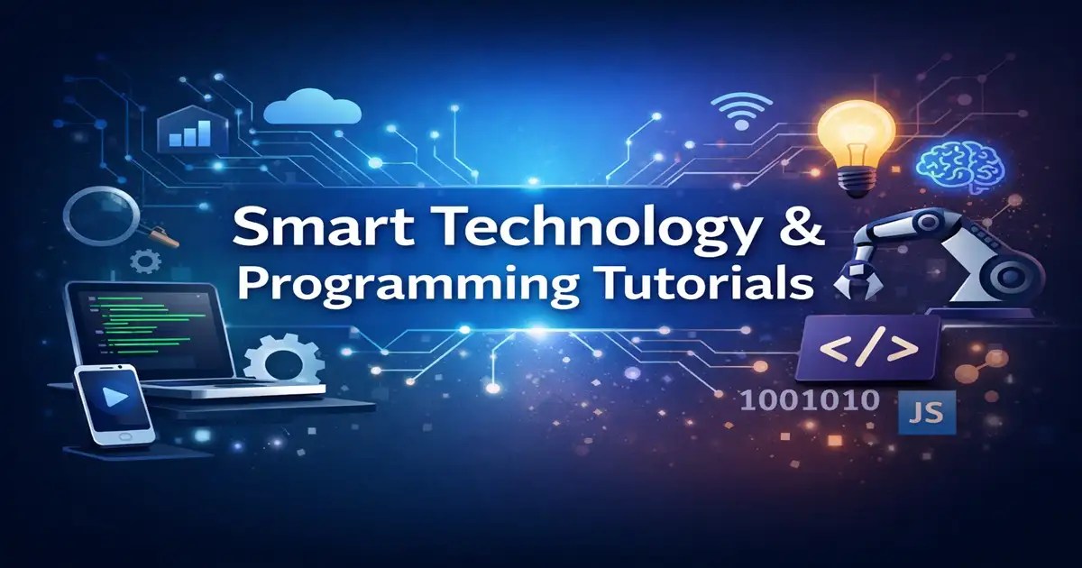 Smart technology and beginner programming tutorials image