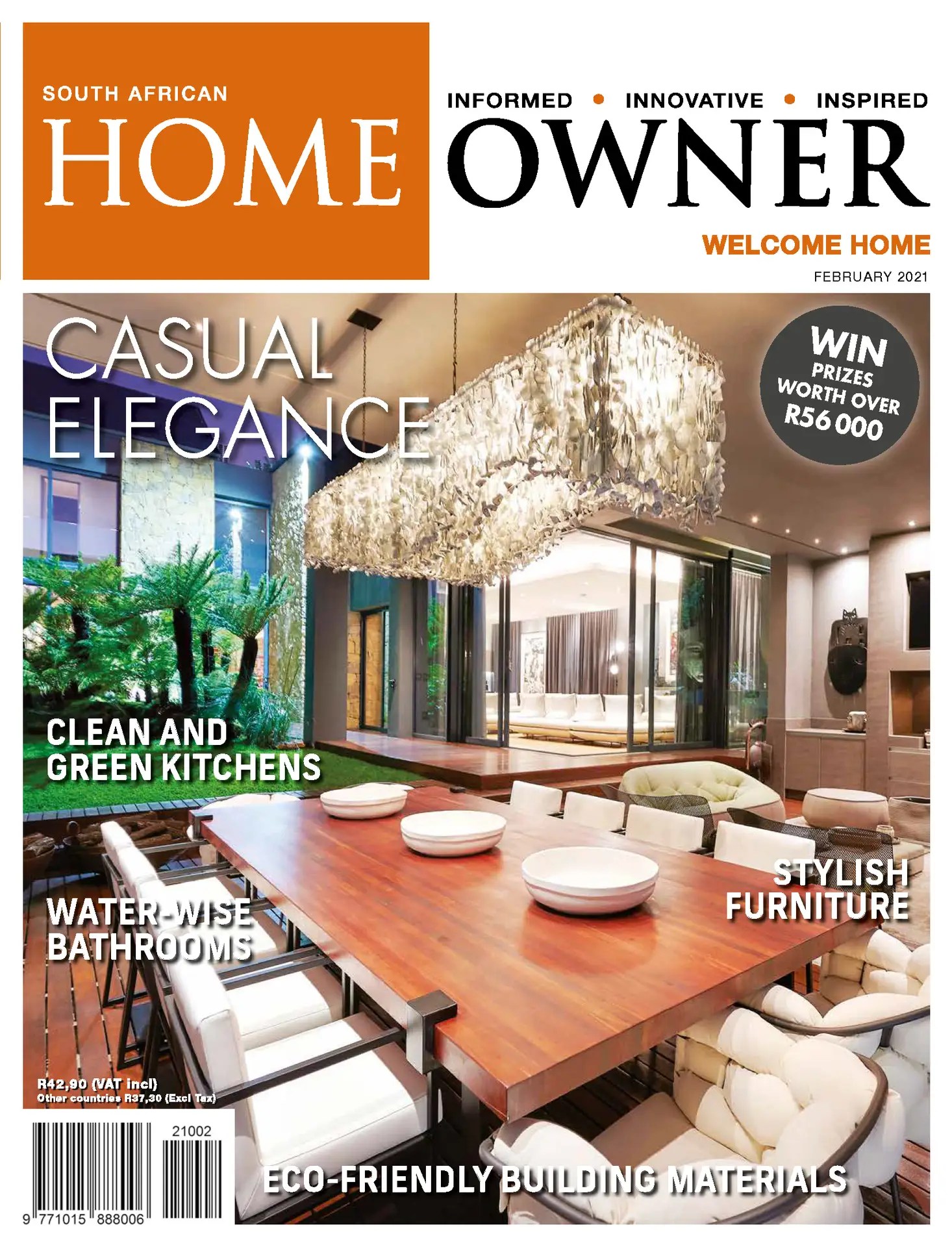 SA Home Owner magazine cover, February 2021