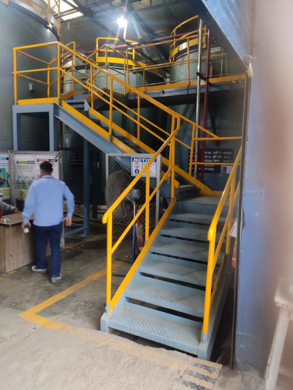 M.S. STAIRCASE WITH RAILING j k process equipment