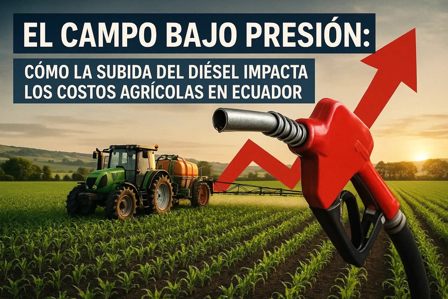 💥 El campo bajo presión: cómo la subida del diésel impacta los costos agrícolas en Ecuador 🌾💸