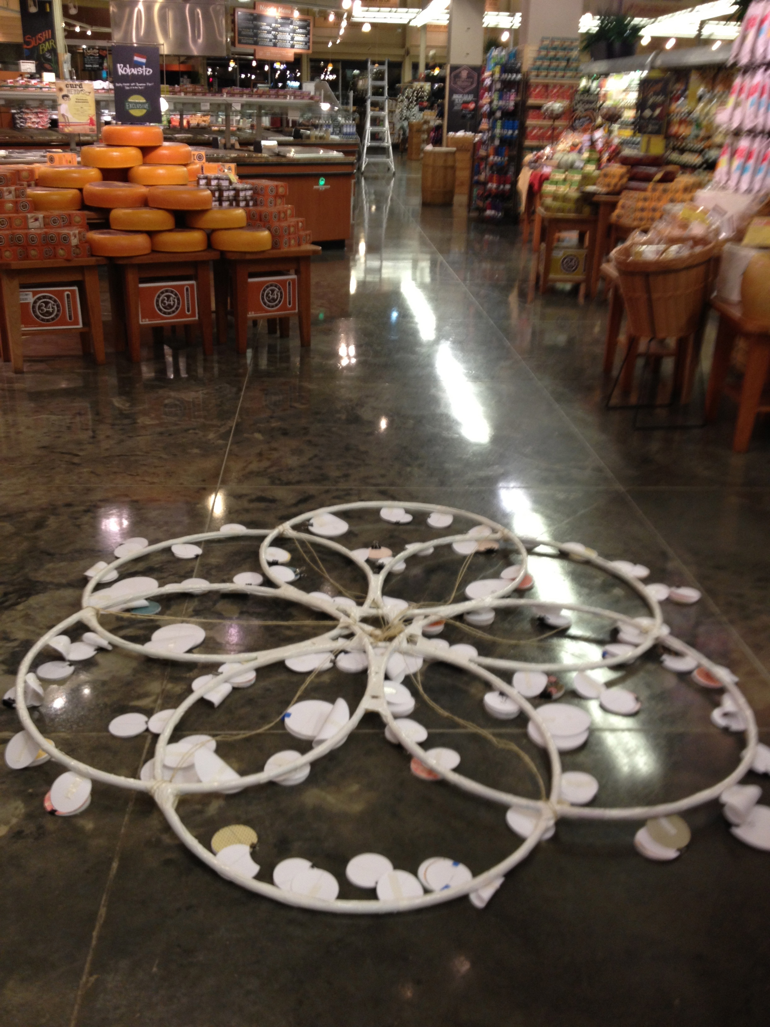 This is the pre-install look of our chandaliers