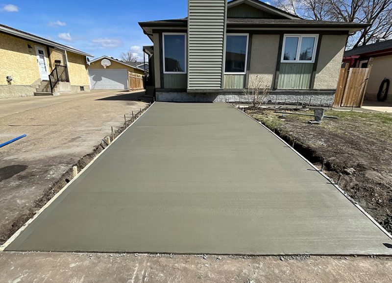 Concrete sidewalks and driveways Edmonton by JMK Constructions