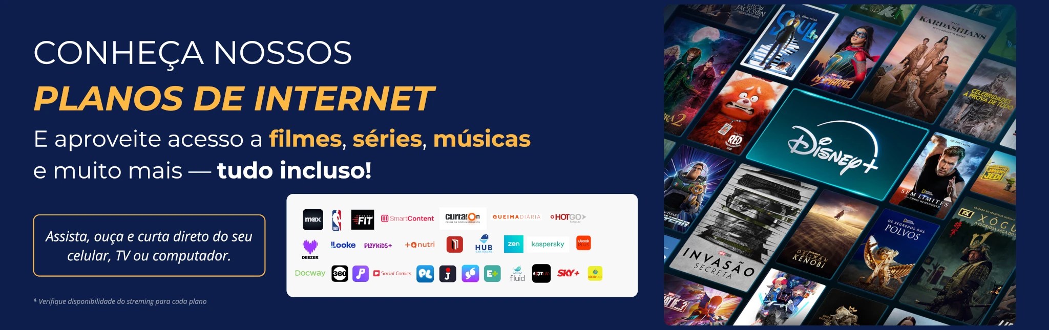 Planos com streaming