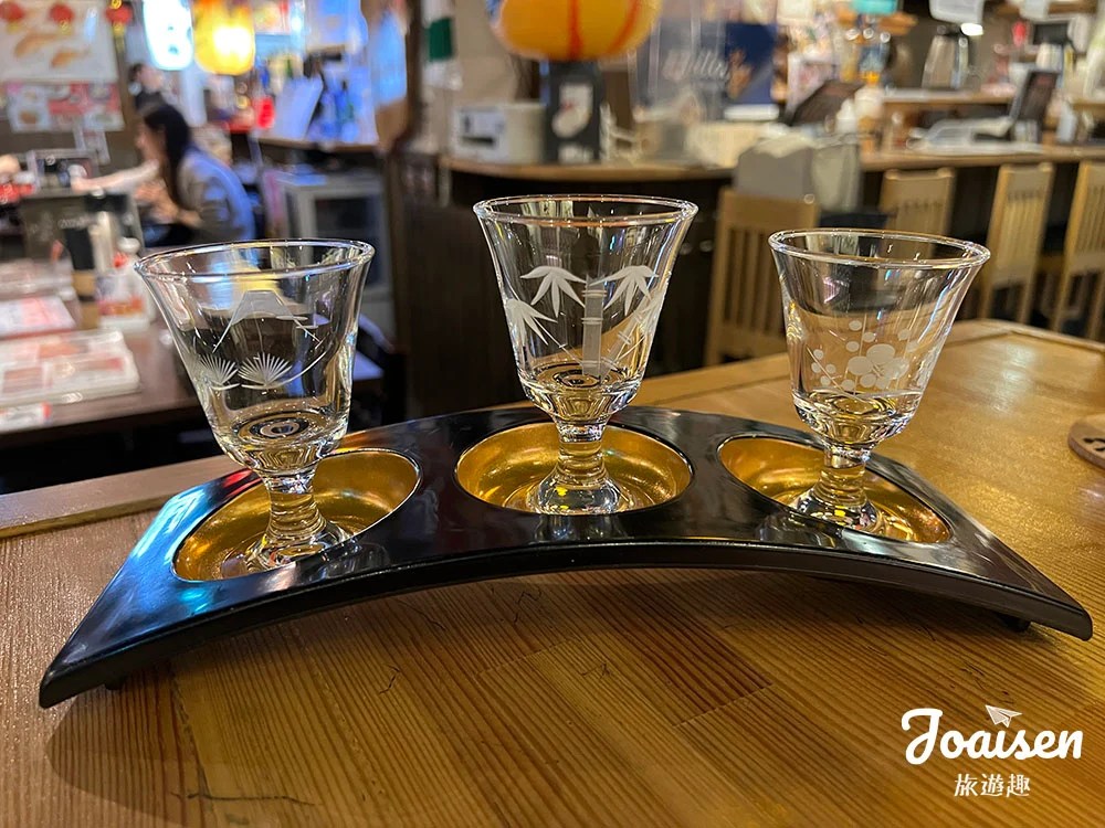 ▲ 三種清酒品嚐