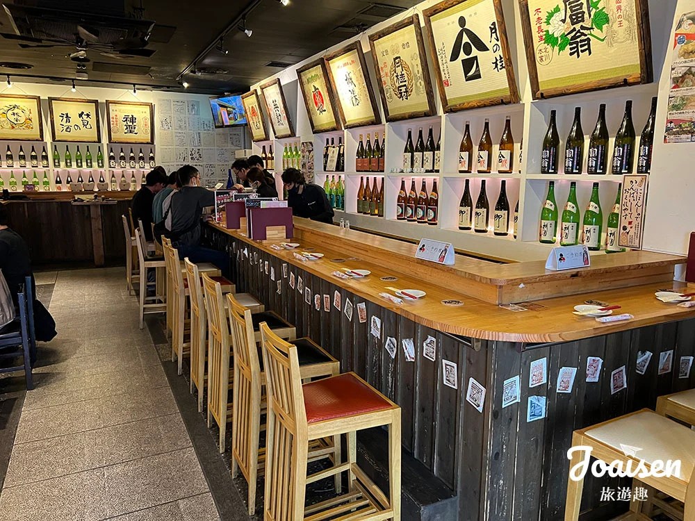 ▲ 「零」酒藏吧台座位