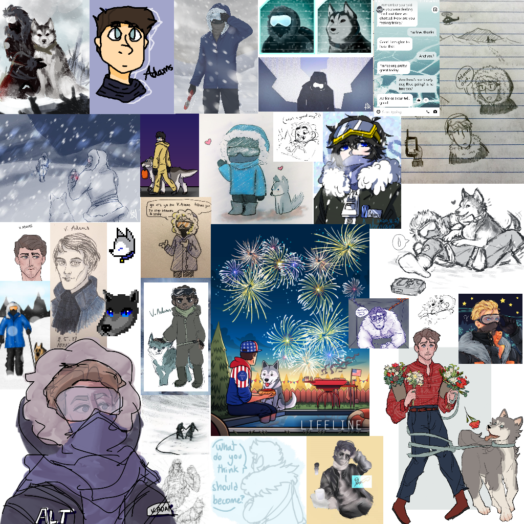 Whiteout Fan Art Collage