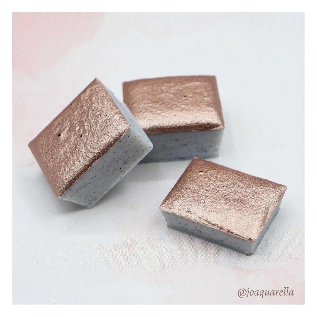 Marron glacé Aquarelle artisanale scintillante Collection douceurs d'Automne Joaquarella