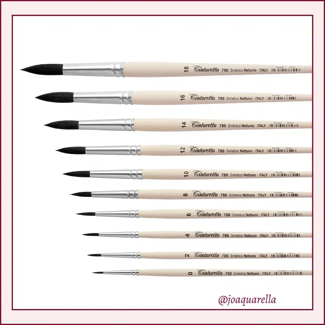 Pinceaux rond Nettuno série 780 Tintoretto
