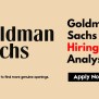 Analyst Fresher Jobs At Goldman Sachs 2025: New Analyst Program - Jobcode