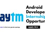 Android Developer Internship Opportunity At Paytm Jobcode