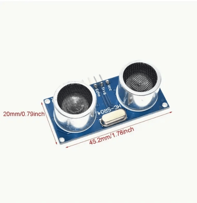 HC-SR04 Ultrasonic Distance Sensor Module for Arduino, Raspberry Pi, Robotics & IoT HC-SR04 ultrasonic sensor module for distance measuring, obstacle detection, and robotics applications with Arduino and Raspberry Pi