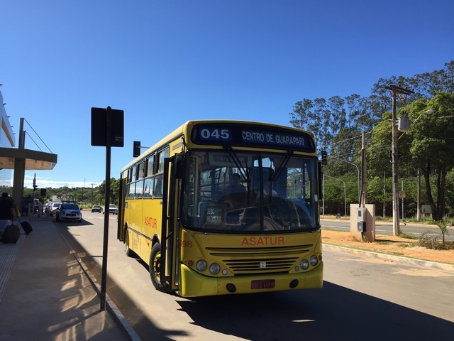 Ônibus urbano que vai para Guarapari - Vista de perto