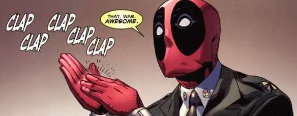 Deadpool claps