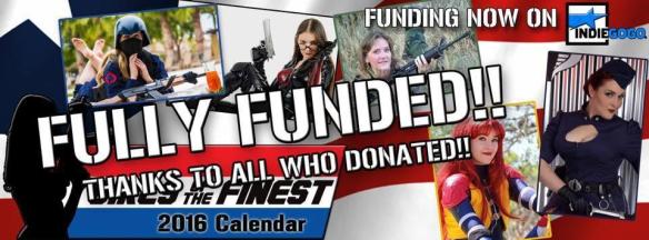 Girls of the Finest 2016 calendar funded