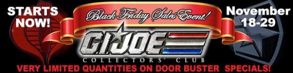 G.I. Joe Collector's Club Black Friday Sale
