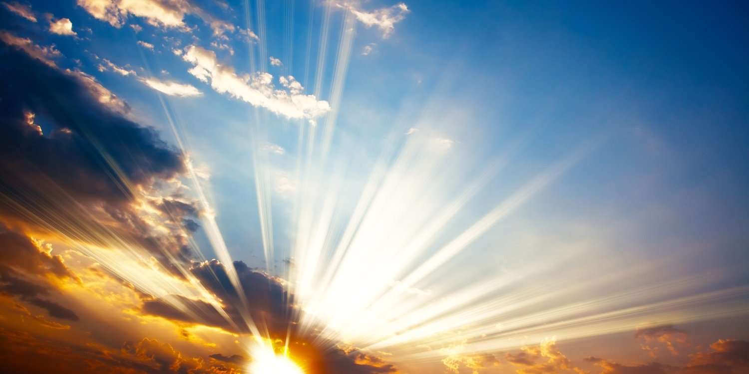 sunlight through clouds