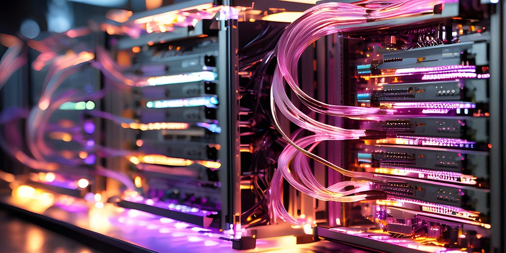 AI generated image of cutting-edge digital services