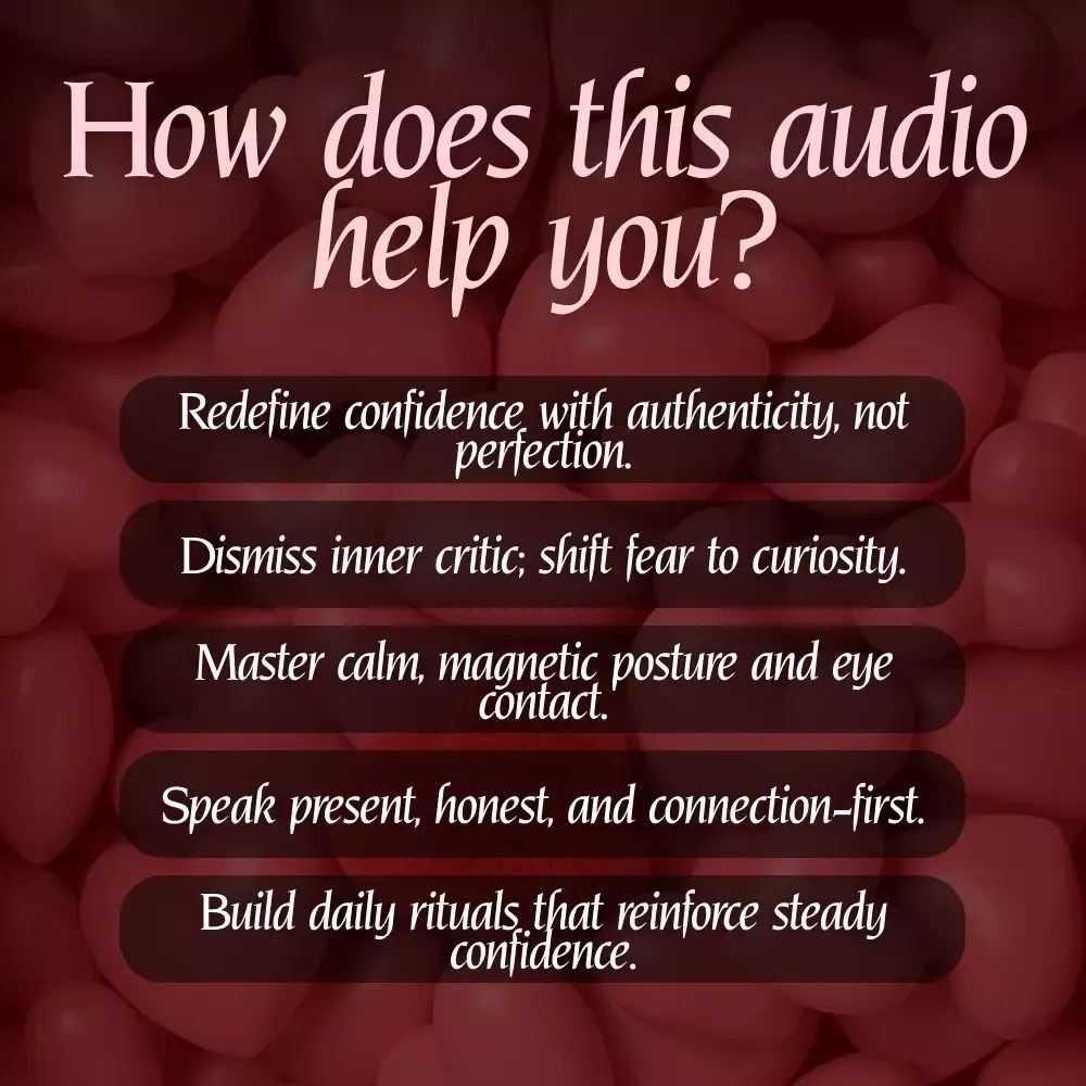 Build Unshakable Confidence for Dating in 5 Days | Audio Program | Digital Download | Dating Confidence Training | Body Language & Conversation Skills