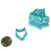 foxaa02 Fox head clay cutter + stamp