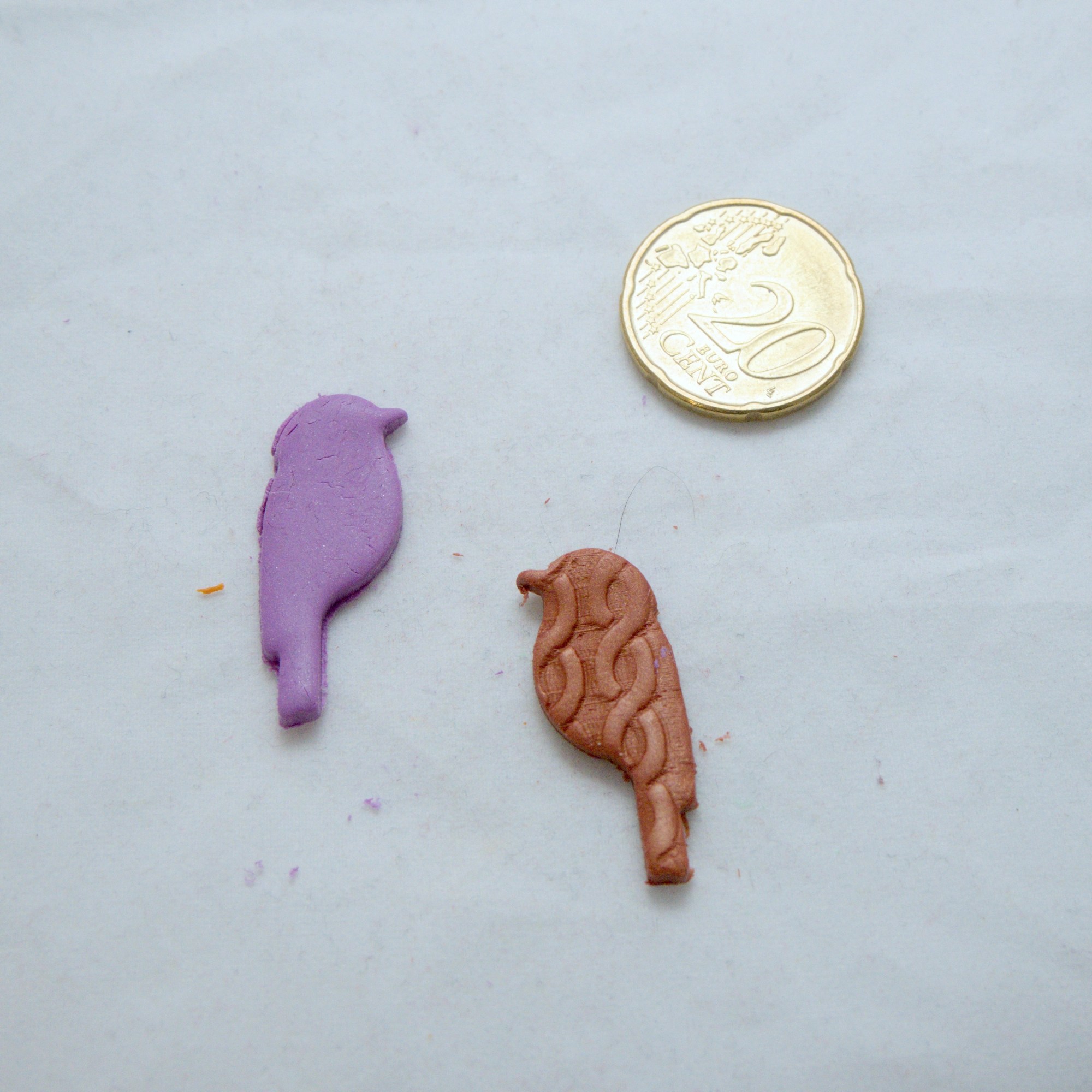 Bird clay cutter pair