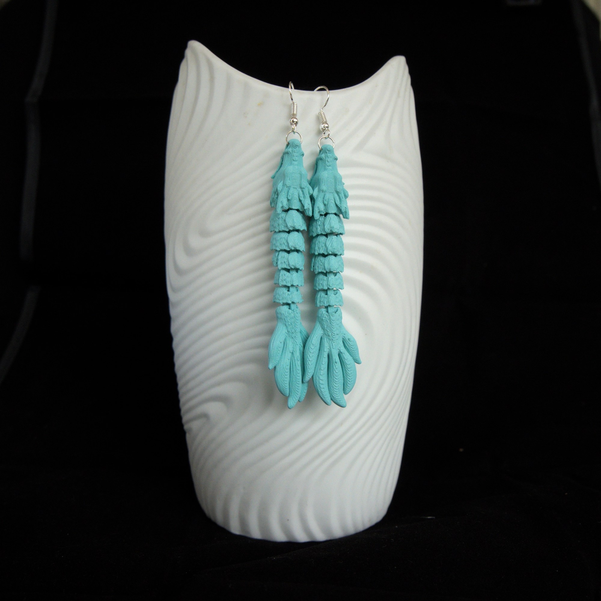 mintunvihreä lohikäärmekorvakorupari