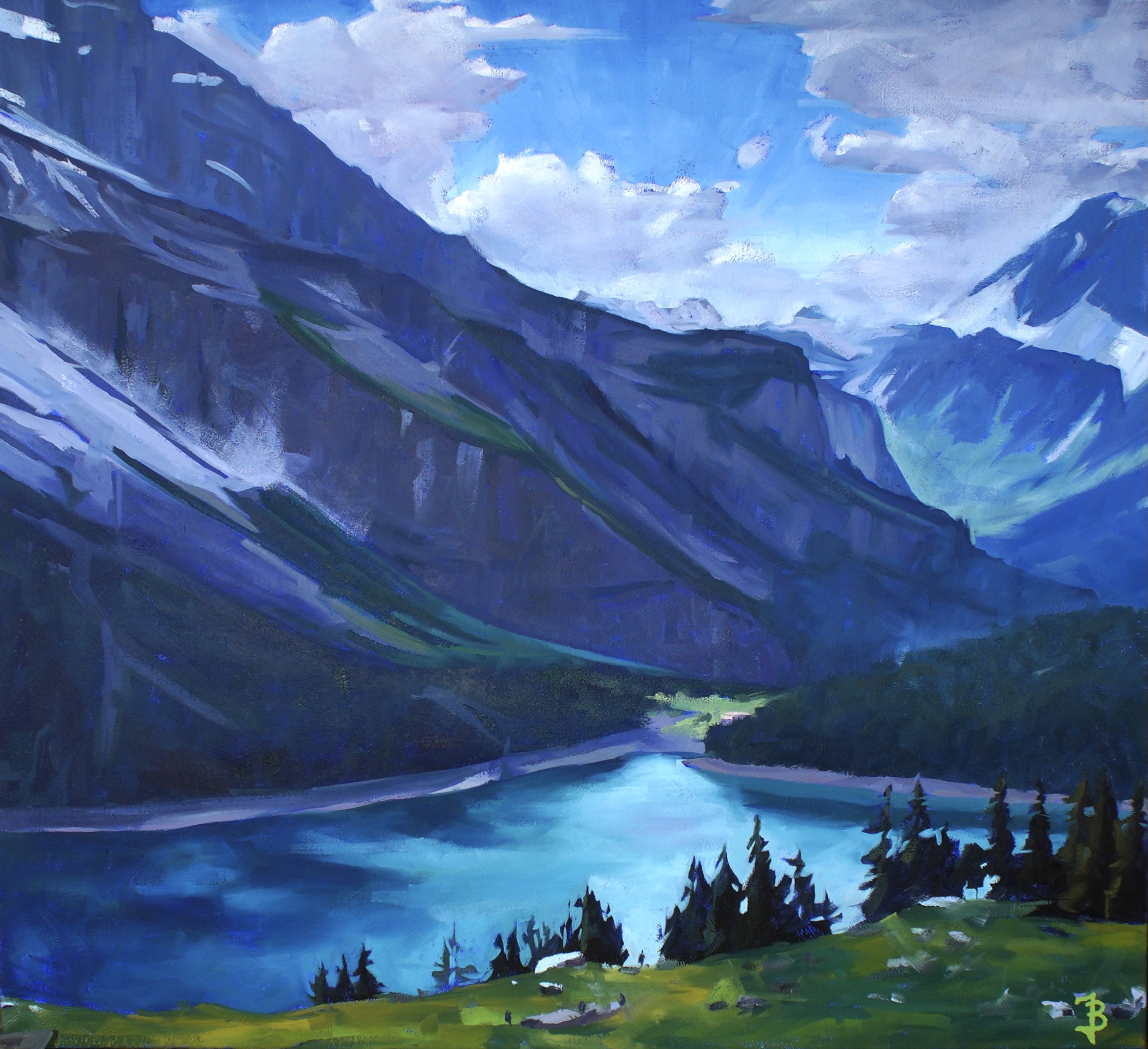 Oeschinensee 120 x 110 cm