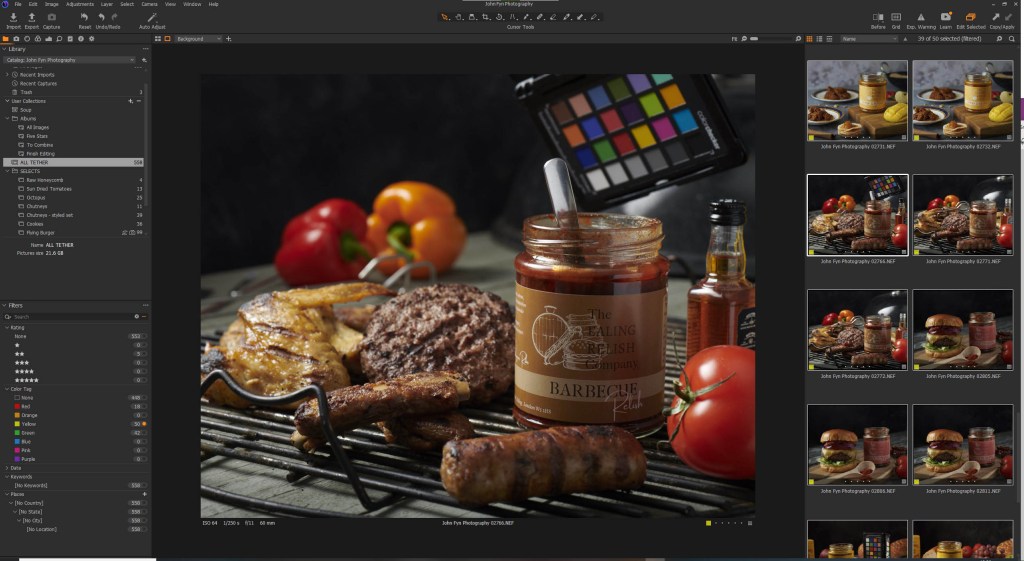 Screenshot of Phase One Capture One Interface