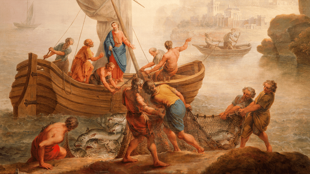Simon Peter said and did some foolish things but that did not make him a fool. Picture of Simon telling Jesus to depart from him.
